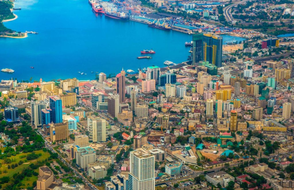 Arial View Of Dar Es Salaam Tanzania Safarisoko