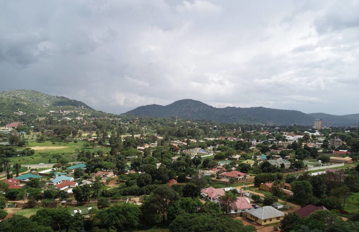 Arial View of Iringa Town Tanzania Safarisoko