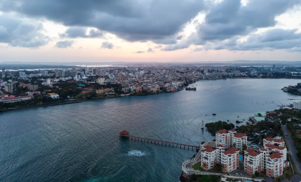 Arial View of Mombasa Safarisoko