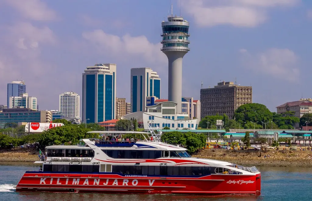 Azam Marine Boat at Dar es Salaam Ferry Terminal Safarisoko